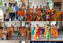 श्री सु. भा. पाटील प्राथमिक विद्या मंदिर, पाचोरा येथे छत्रपती शिवाजी महाराज जयंती उत्साहात साजरी; विद्यार्थ्यांच्या शौर्यपूर्ण सादरीकरणांसह विधान वाघ व लक्ष्मी वाघ यांच्या राजस वेशभूषेने वेधले सर्वांचे लक्ष